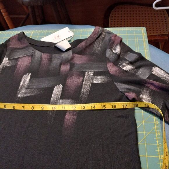 NWT Dolcezza Womens XL Long Sleeve Asymmetrical Sweater - Picture 7 of 9